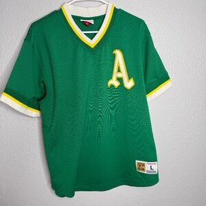 Vintage Oakland a's MLB  Nostagia Co Cooperstown Collection Jersey